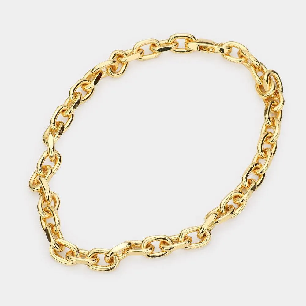18K Thick Chain Necklace