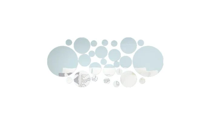 26pcs/set Acrylic Polka Dot Wall Mirror Stickers