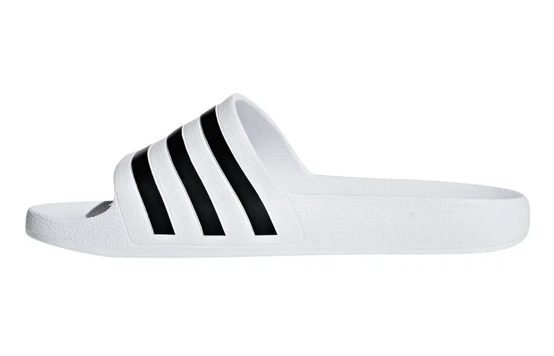 adidas Adilette Aqua Sliders - Adult - White/Black