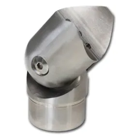 Adjustable Perpendicular Tube Support.  50.8mm x 3.0mm tube.  Satin Finish