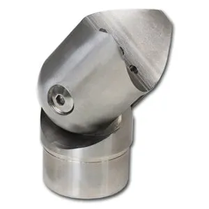 Adjustable Perpendicular Tube Support.  50.8mm x 3.0mm tube.  Satin Finish