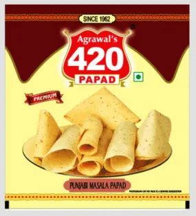 Agrawal 420 Moong Papad (Punjabi Masala) 200 g