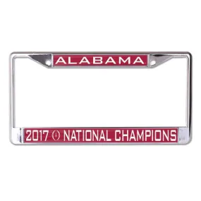 Alabama Crimson Tide 2017-2018 CF National Champions Inlaid License Plate Frame