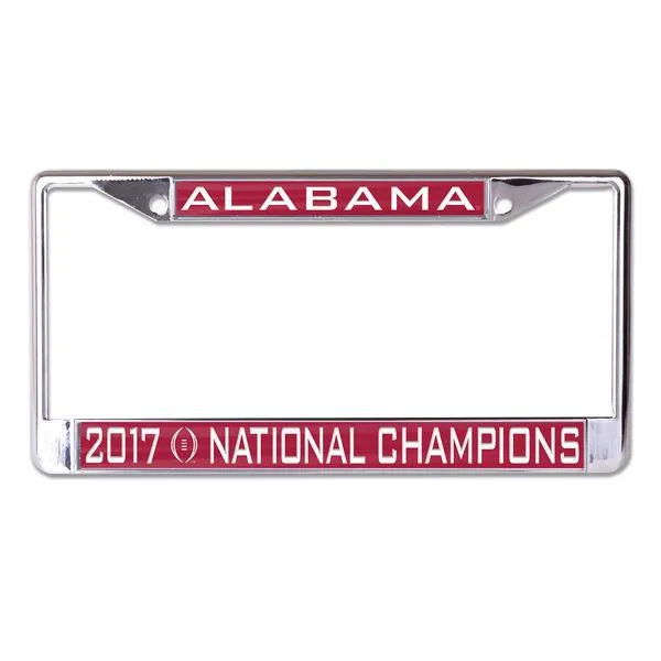 Alabama Crimson Tide 2017-2018 CF National Champions Inlaid License Plate Frame