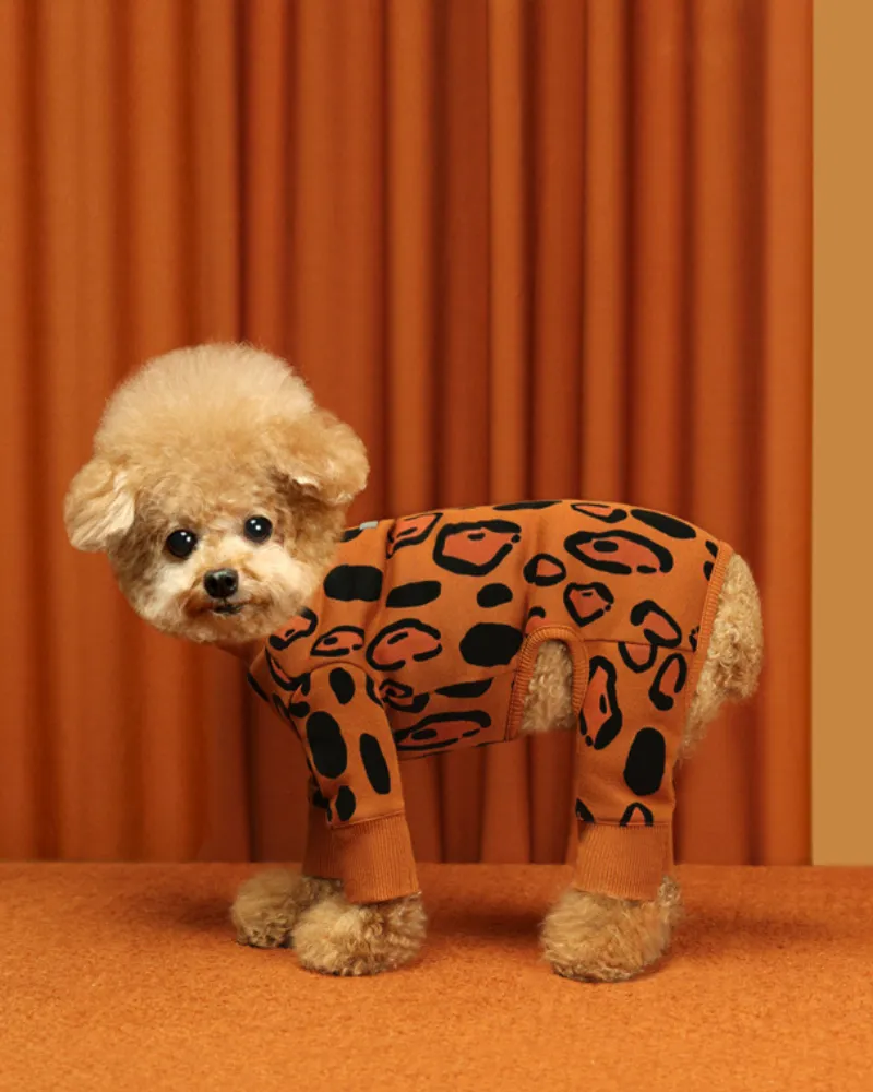 Animal Print Dog Onesie (FINAL SALE)