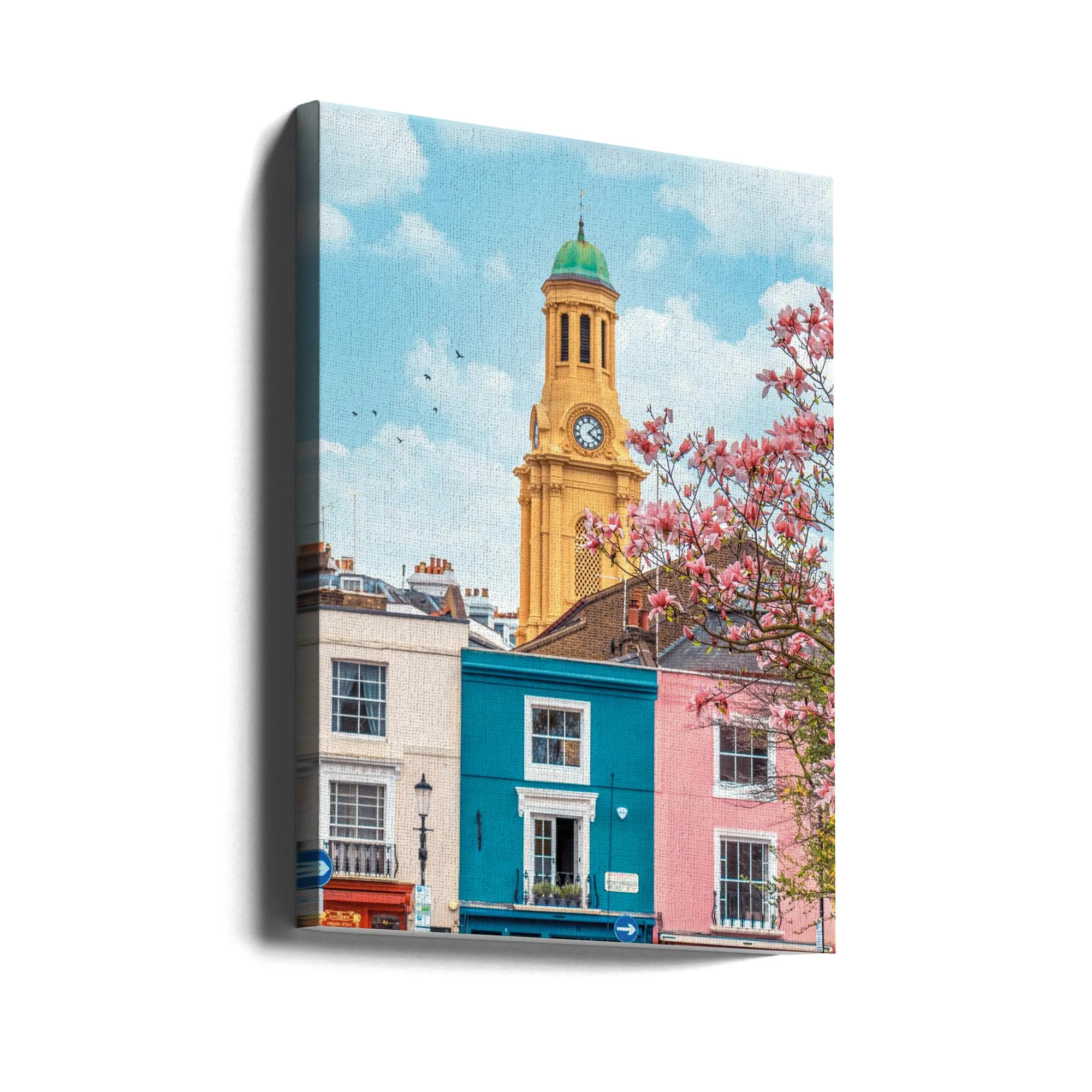April in London - Stretched Canvas, Poster or Fine Art Print