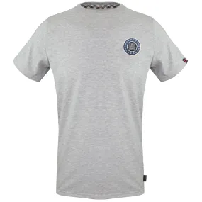 Aquascutum Small London Circle Logo Grey T Shirt