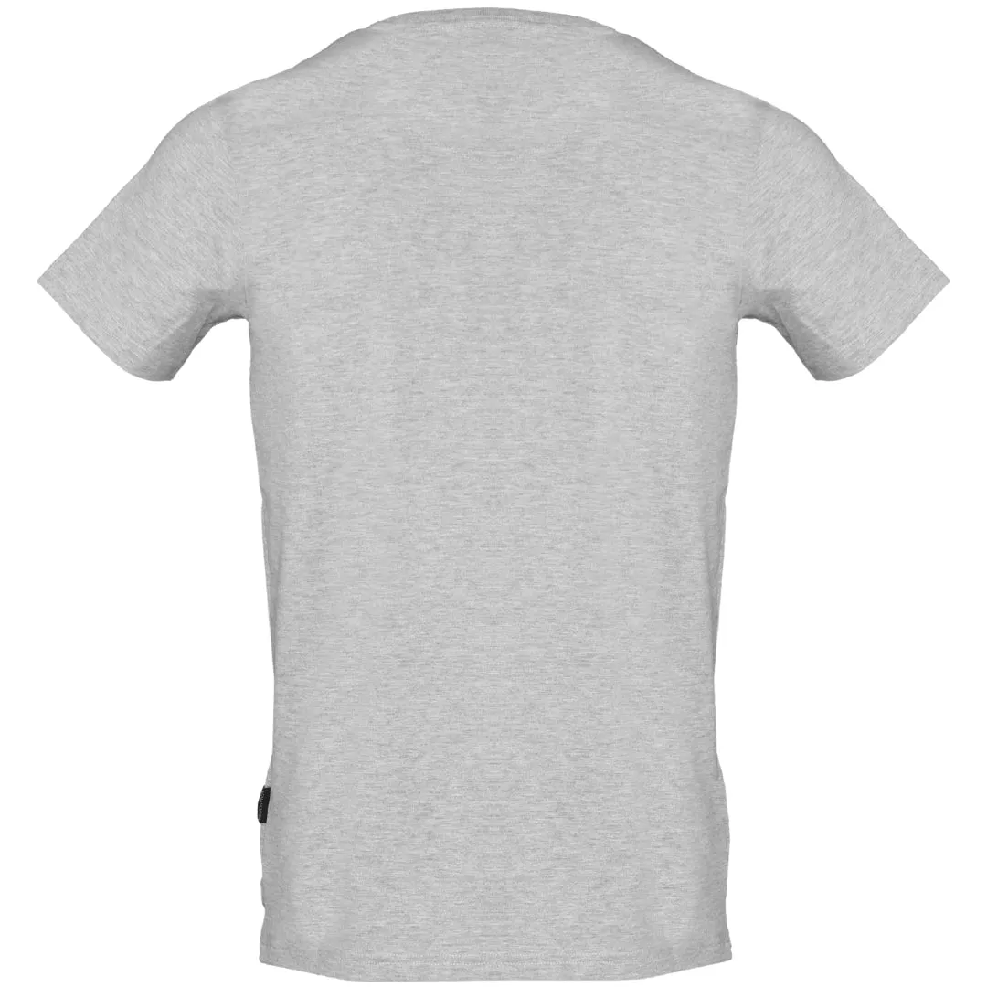 Aquascutum Small London Circle Logo Grey T Shirt