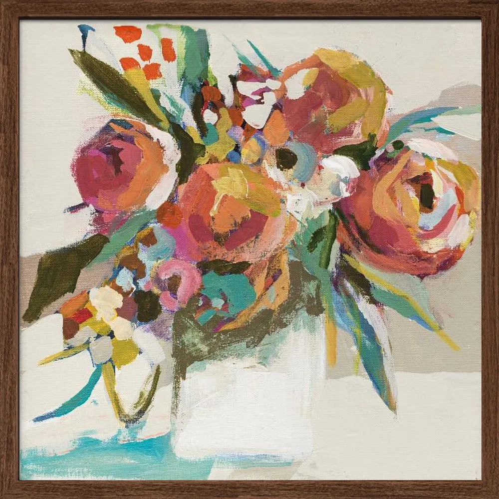 Autumn Bouquet - Square Stretched Canvas, Poster or Fine Art Print