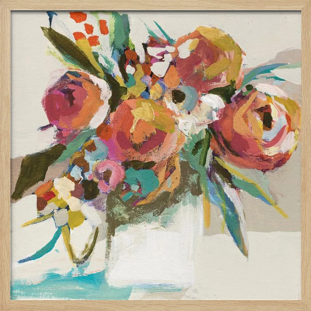 Autumn Bouquet - Square Stretched Canvas, Poster or Fine Art Print