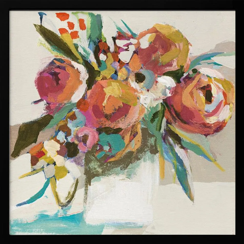 Autumn Bouquet - Square Stretched Canvas, Poster or Fine Art Print
