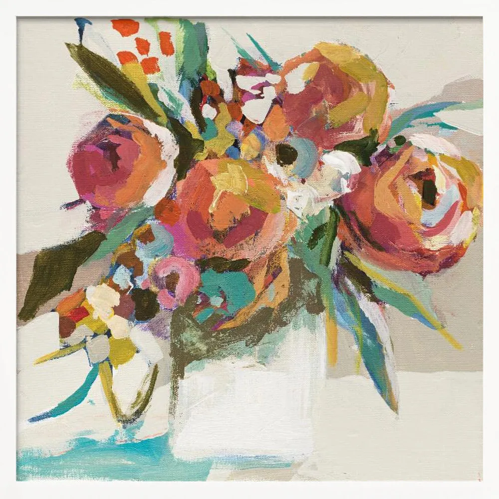 Autumn Bouquet - Square Stretched Canvas, Poster or Fine Art Print