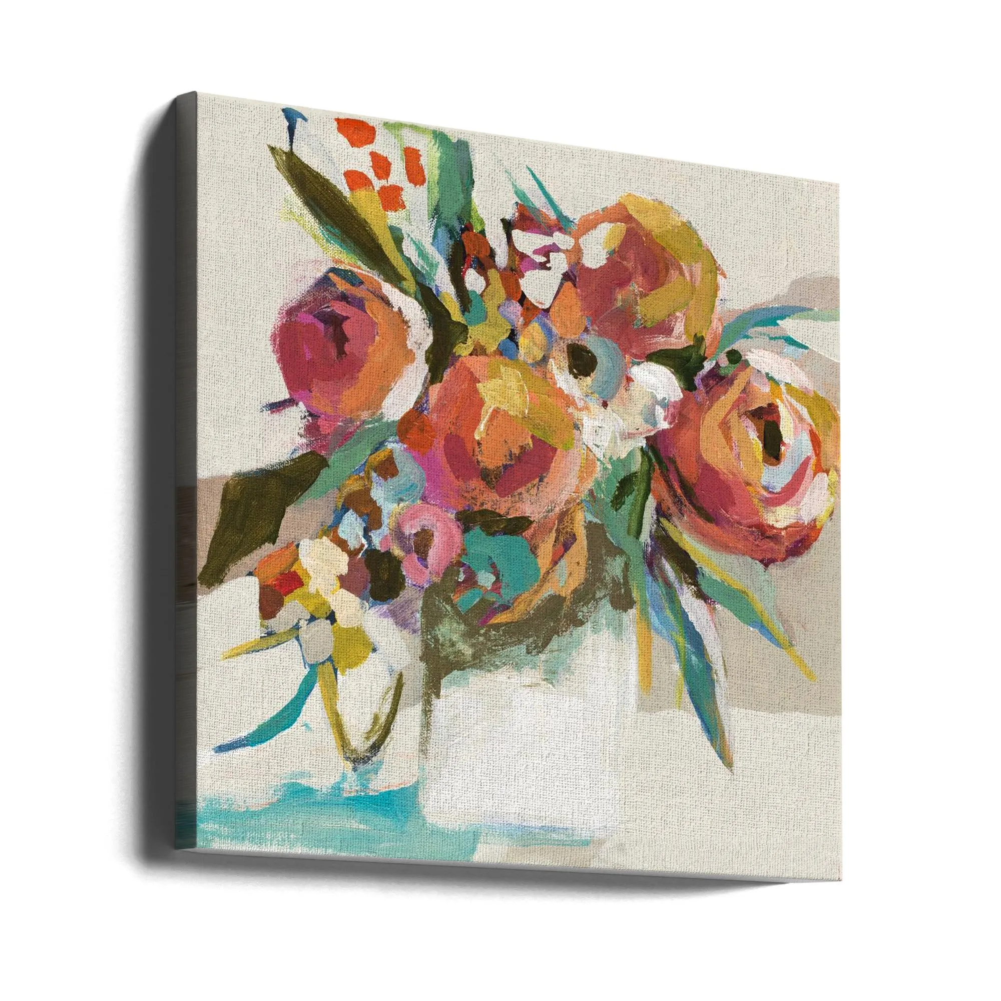 Autumn Bouquet - Square Stretched Canvas, Poster or Fine Art Print