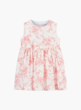 Baby Maeva Bow Dress in Pink Floral