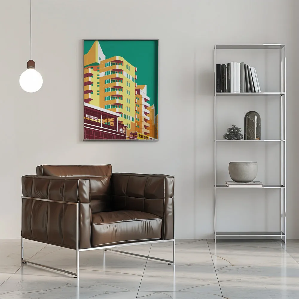 Berlin Kreuzberg - Stretched Canvas, Poster or Fine Art Print
