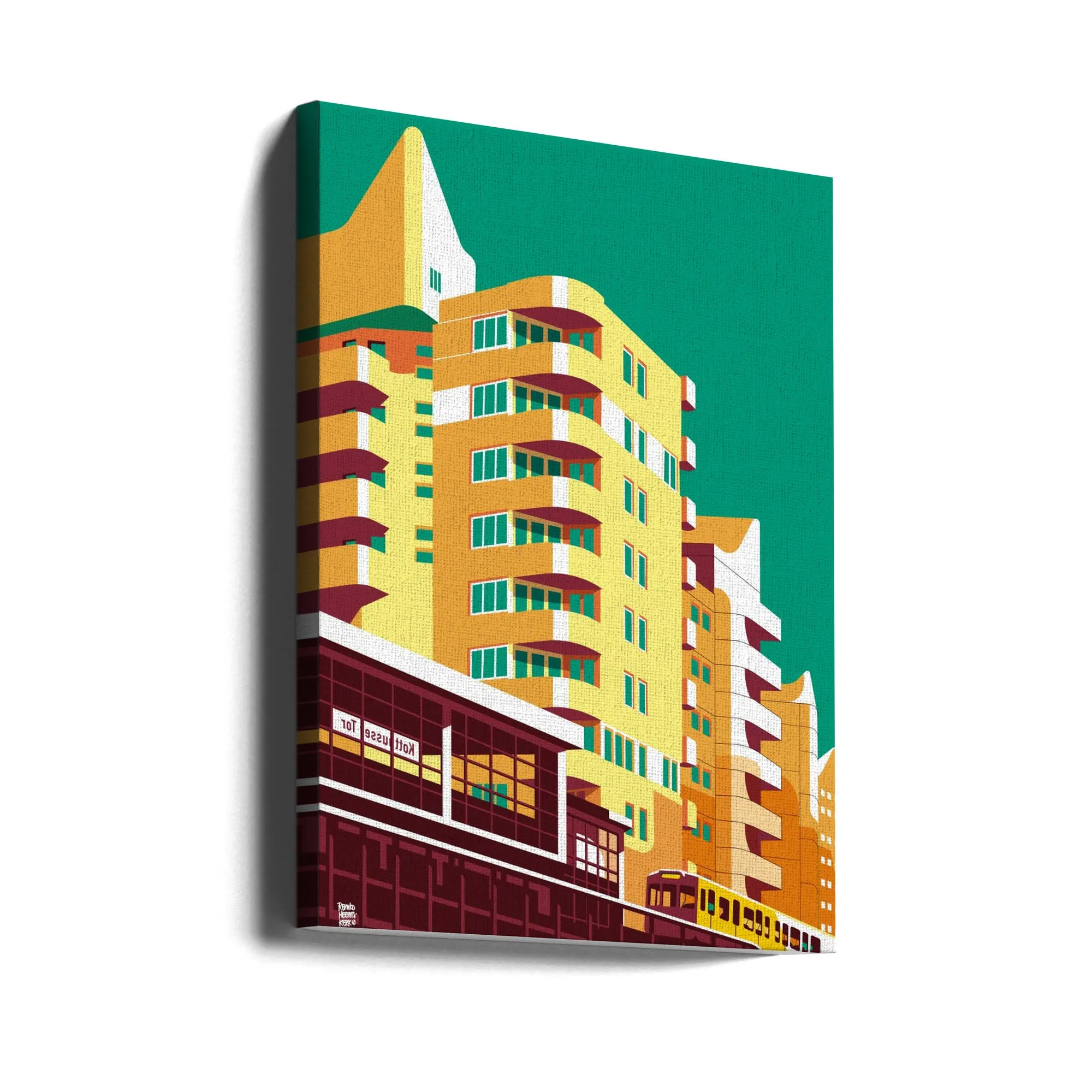 Berlin Kreuzberg - Stretched Canvas, Poster or Fine Art Print