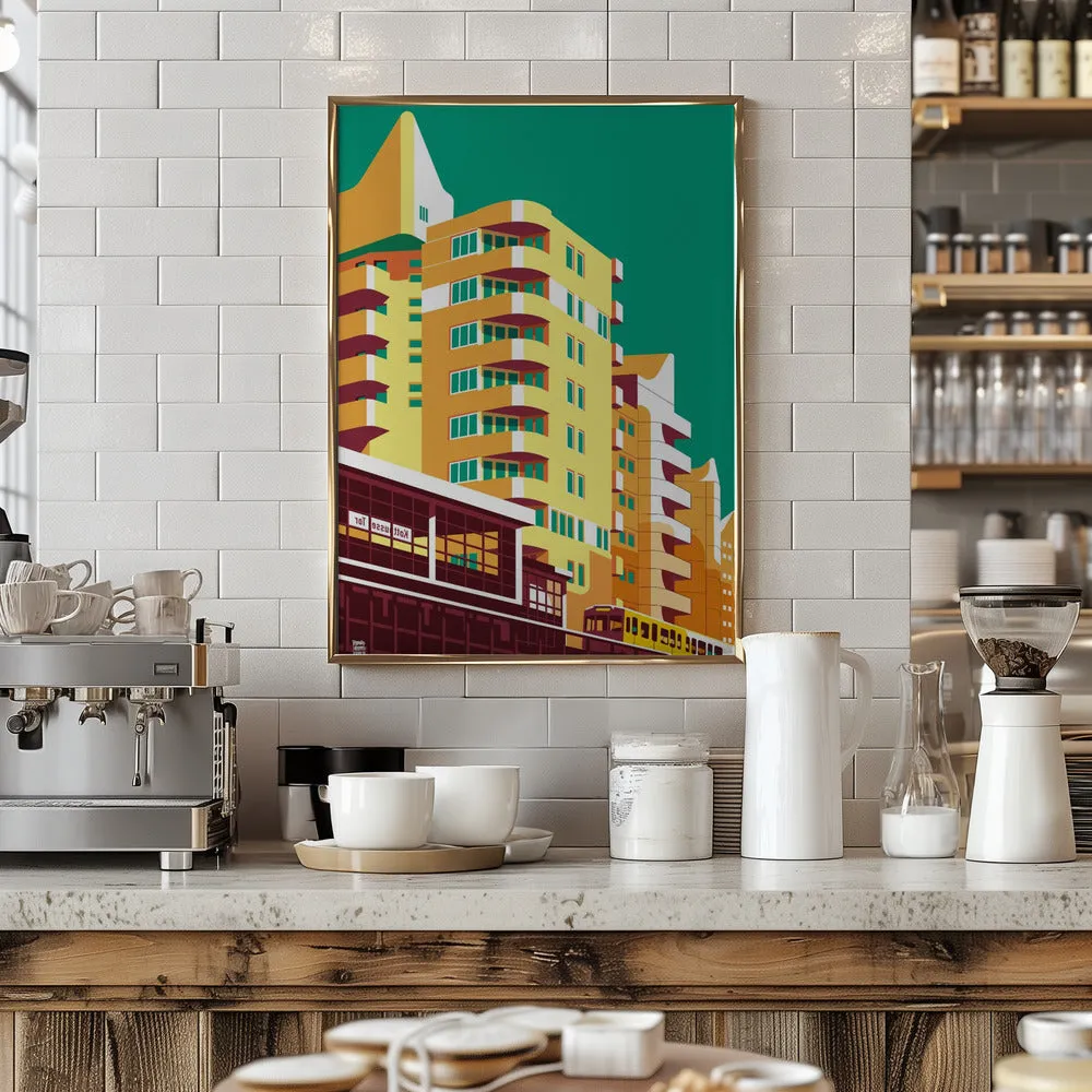 Berlin Kreuzberg - Stretched Canvas, Poster or Fine Art Print
