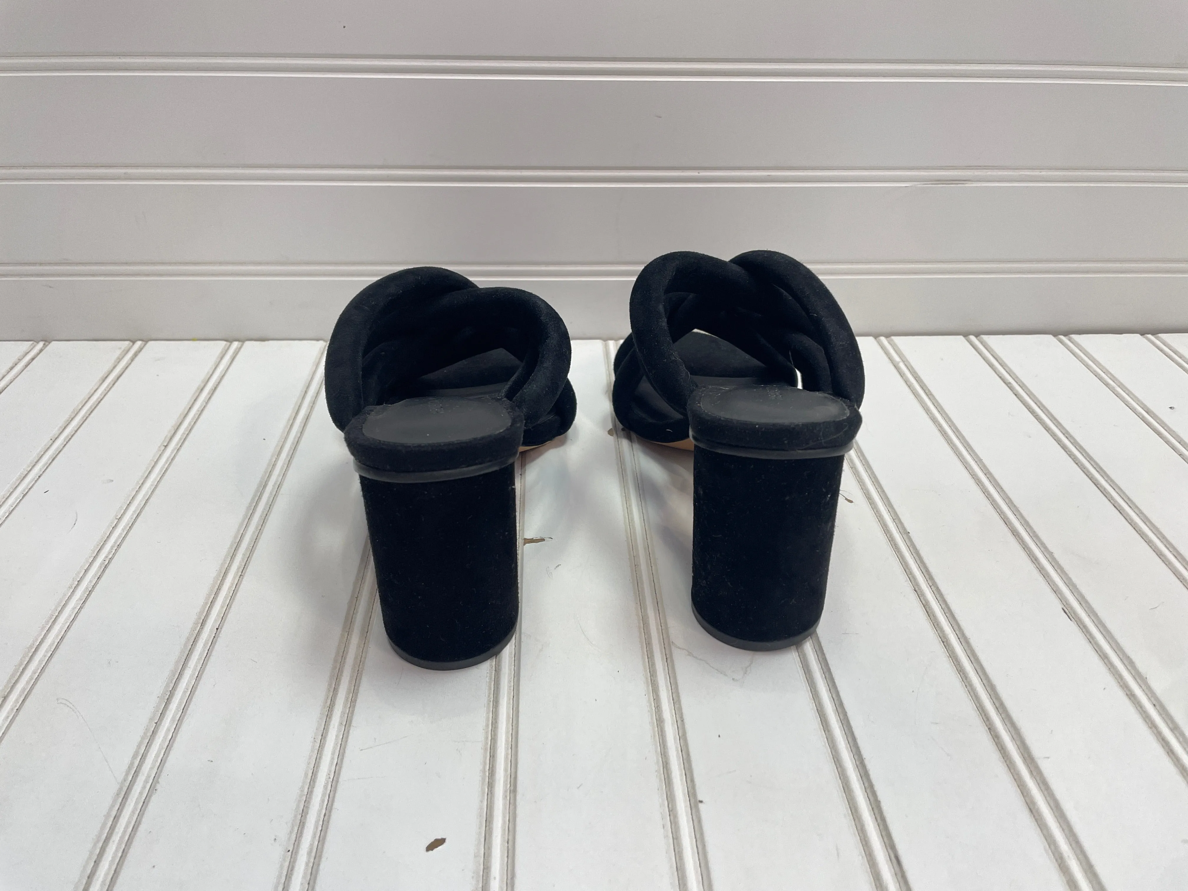 Black Sandals Heels Block Rebecca Minkoff, Size 7.5