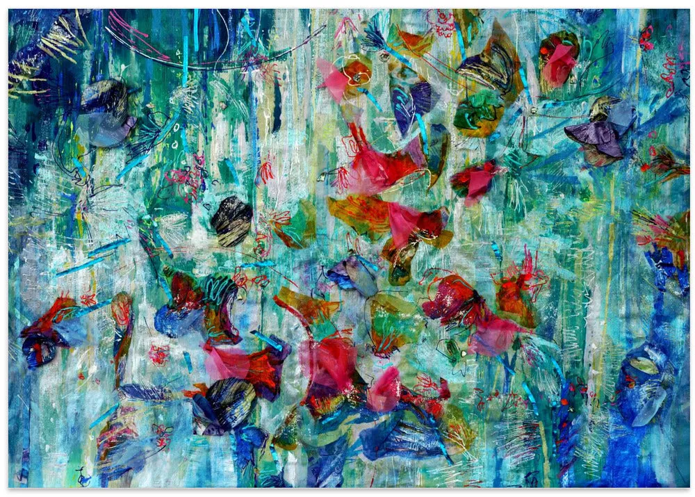 Bloom Shimmer Park - Stretched Canvas, Poster or Fine Art Print