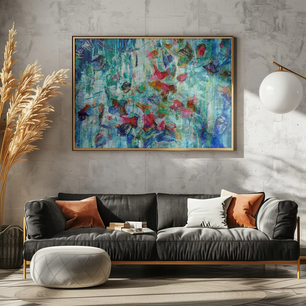 Bloom Shimmer Park - Stretched Canvas, Poster or Fine Art Print