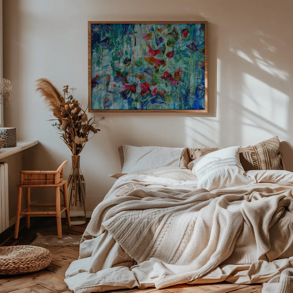 Bloom Shimmer Park - Stretched Canvas, Poster or Fine Art Print