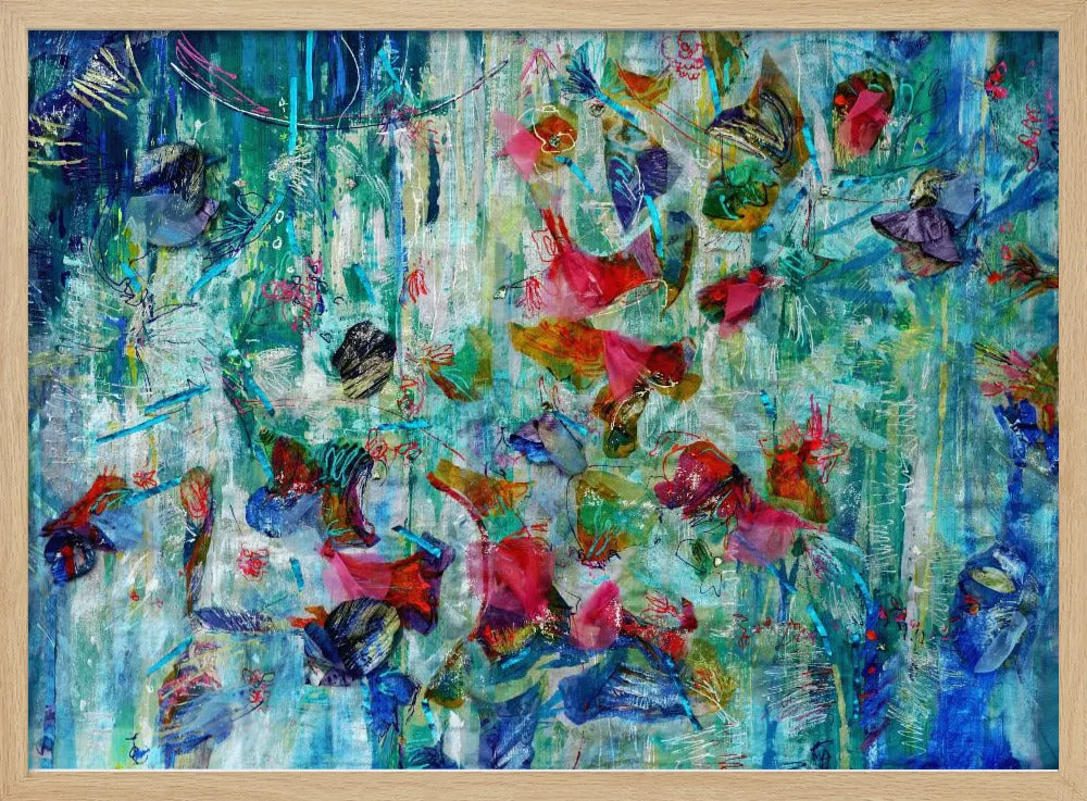 Bloom Shimmer Park - Stretched Canvas, Poster or Fine Art Print