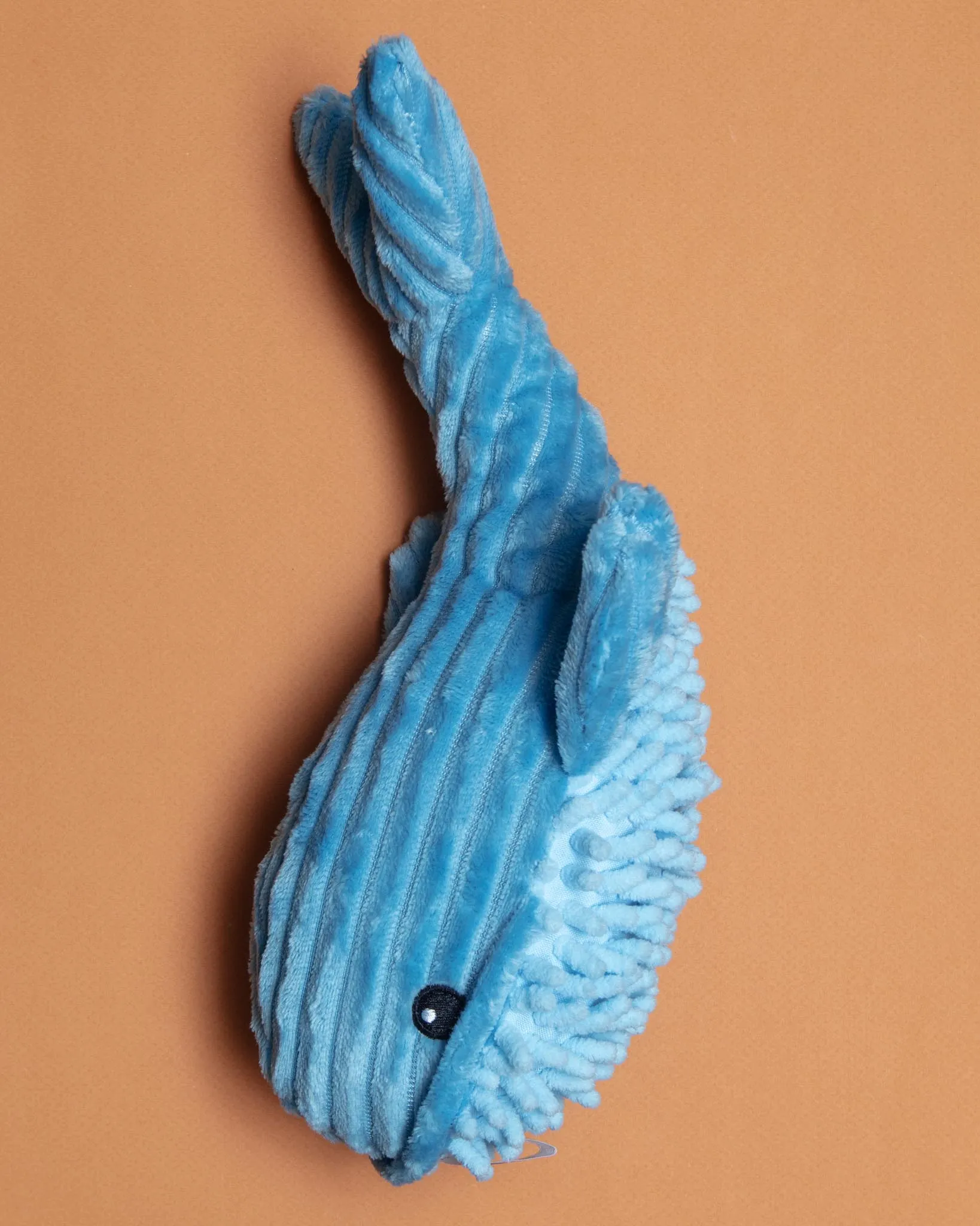 Blue Bay Whale Squeaky Push Dog Toy (FINAL SALE)
