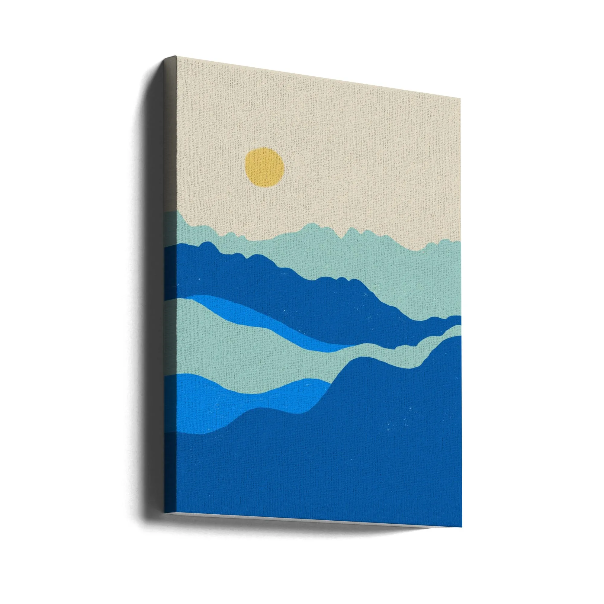 Blue landscape - Stretched Canvas, Poster or Fine Art Print