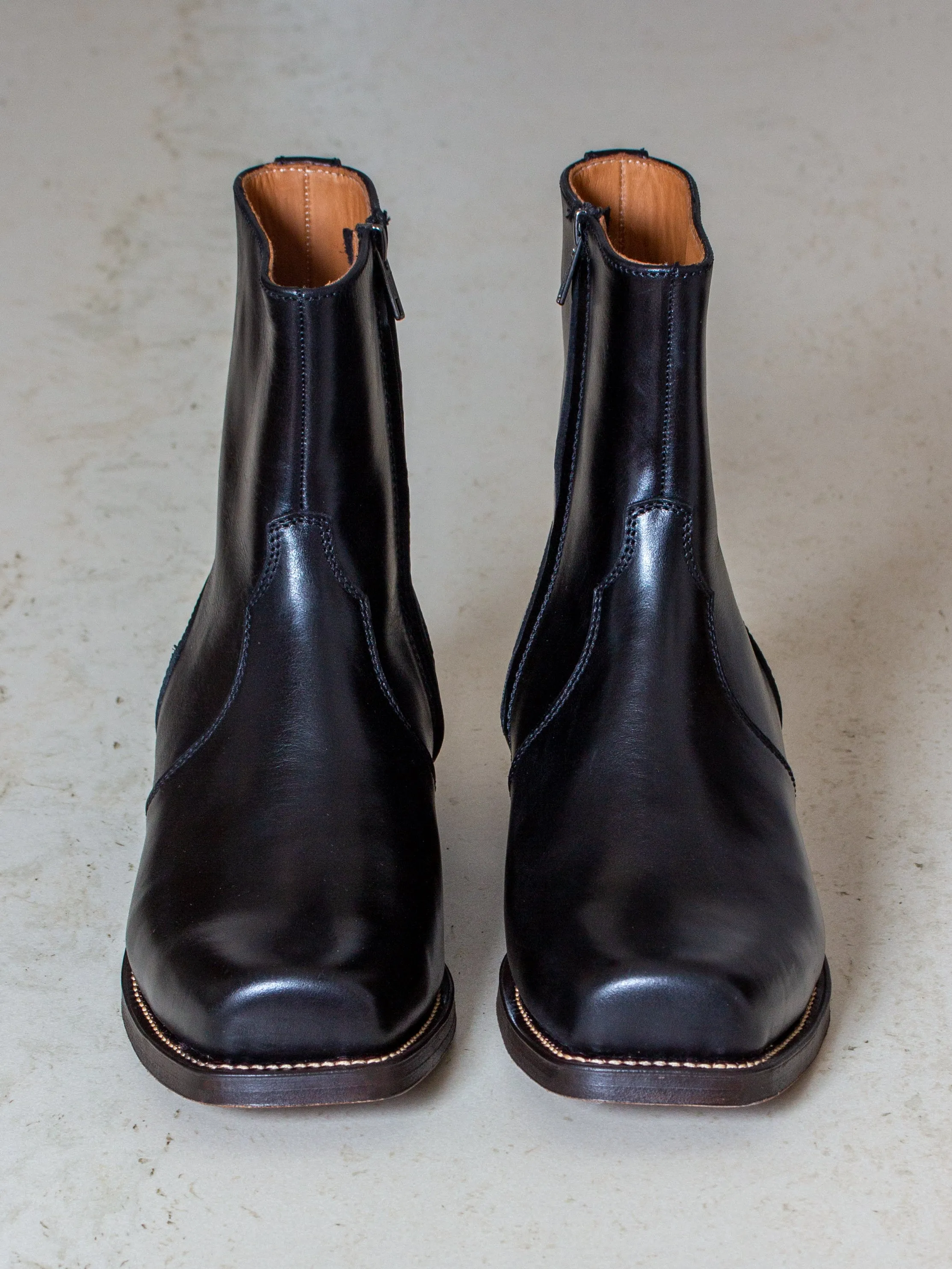Bright Shoemakers, Square Cuban Chelsea, Black
