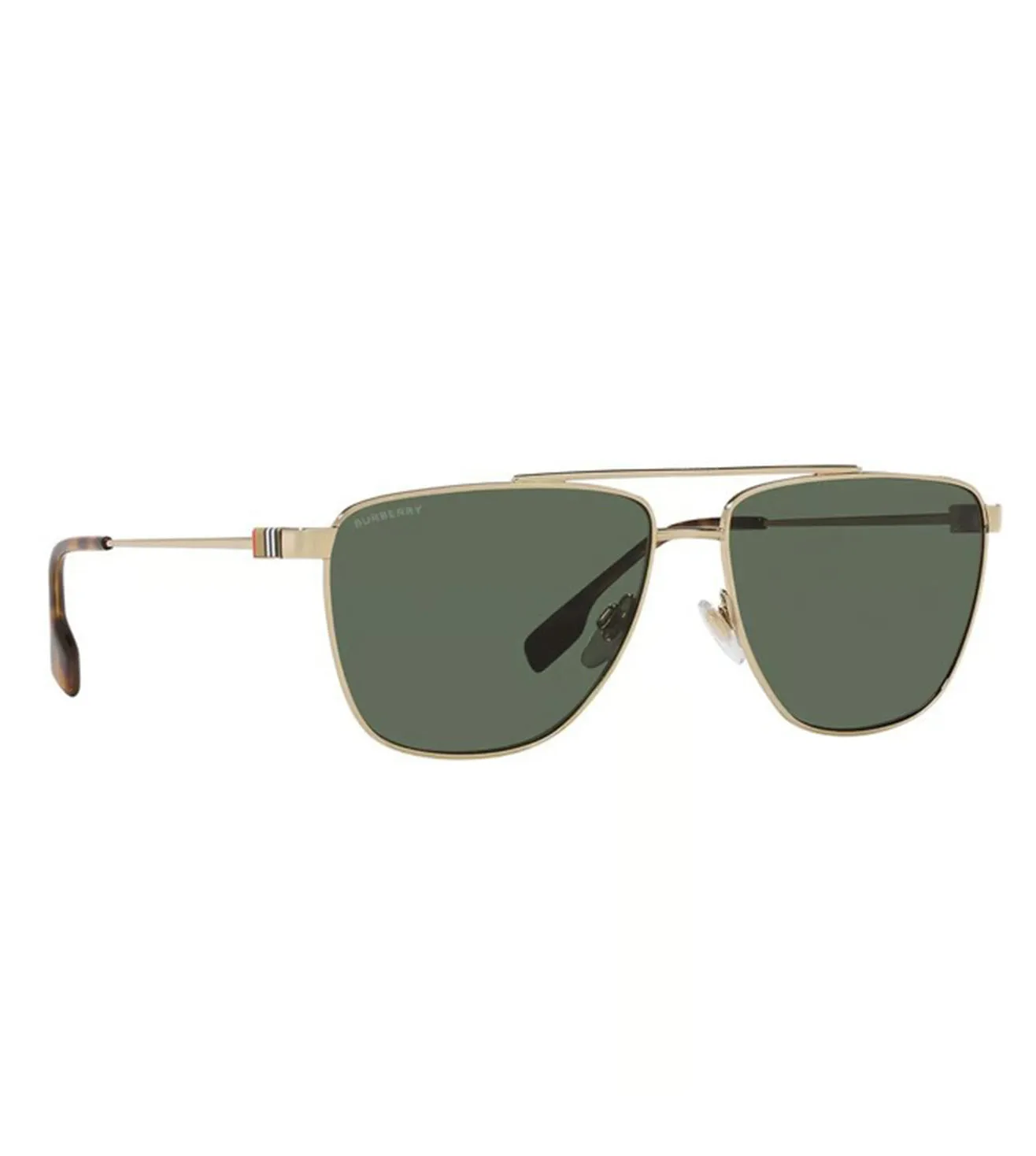 Burberry Men Green Aviator Sunglasses