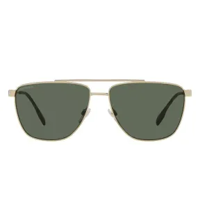Burberry Men Green Aviator Sunglasses