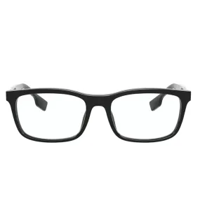 Burberry Men's Black Rectangular Optical Frame