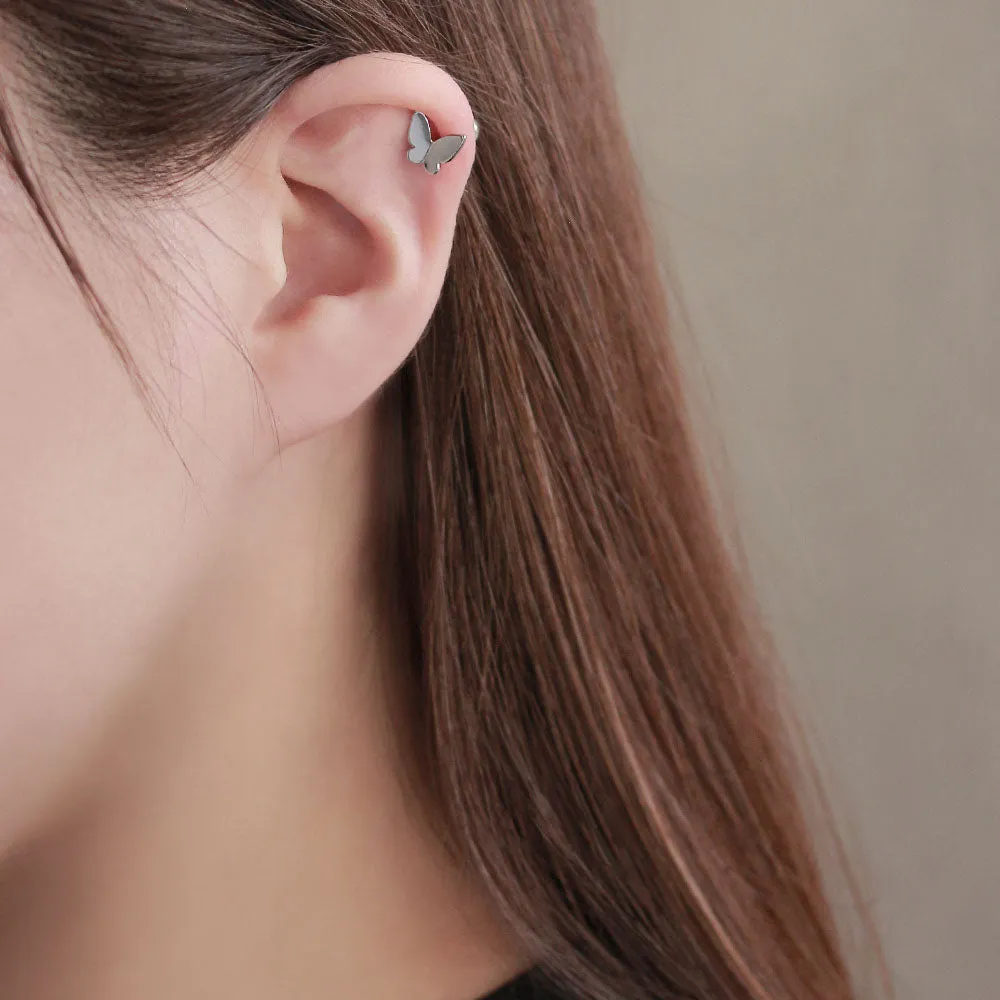 Butterfly Barbell Earring