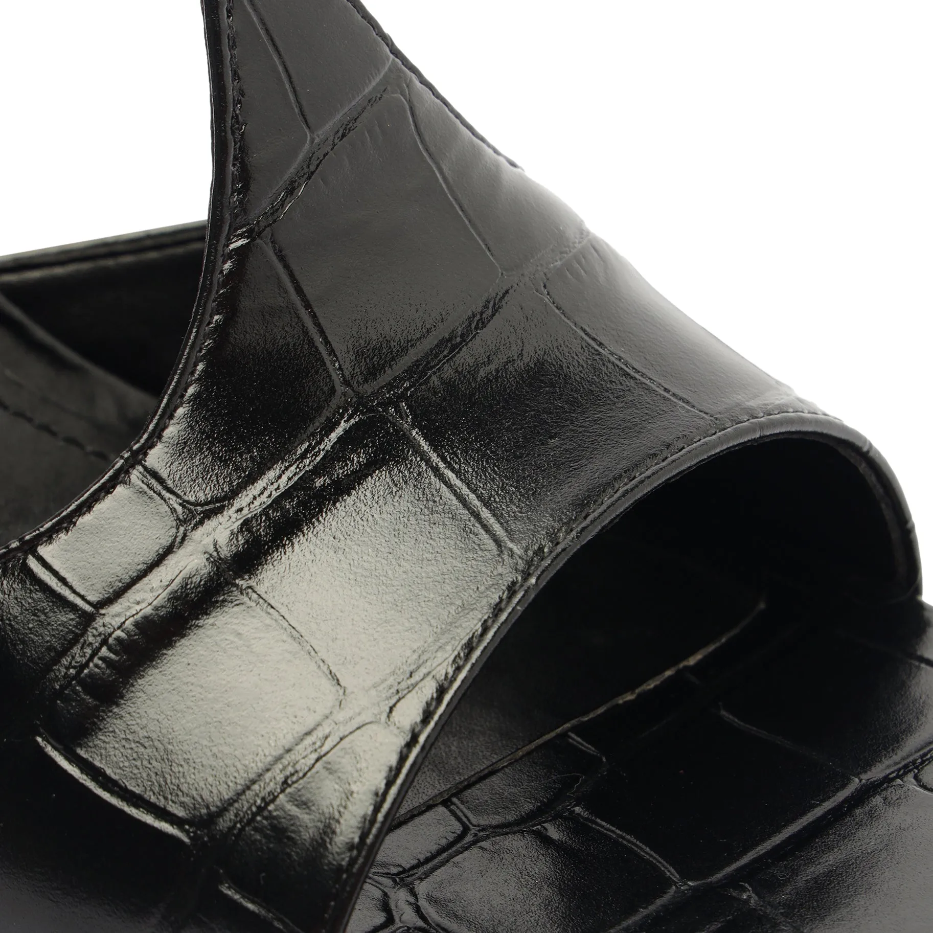 Carlie Mule Patent Leather Sandal