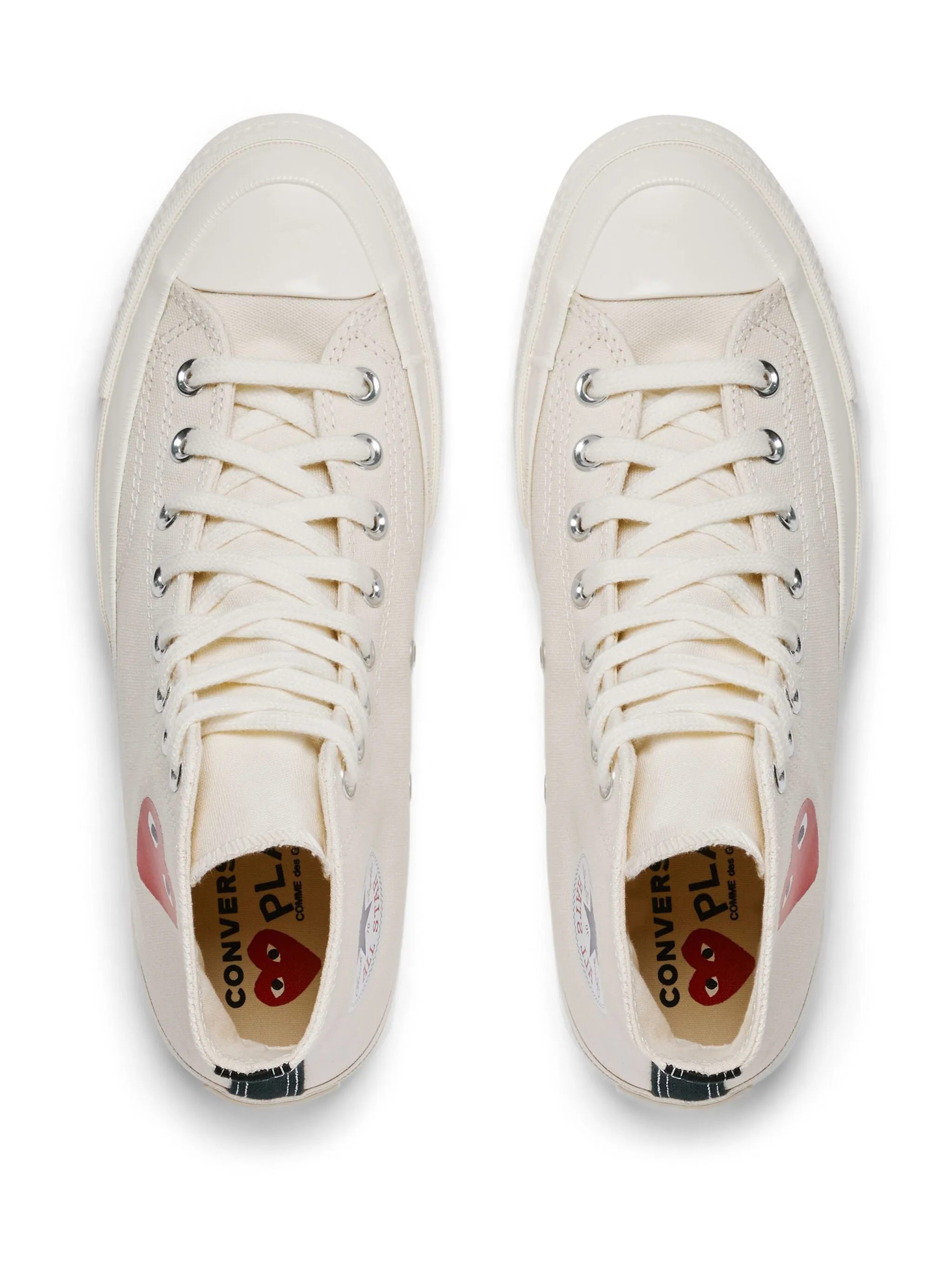 Converse Small Red Heart High Top Sneakers