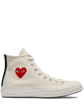 Converse Small Red Heart High Top Sneakers
