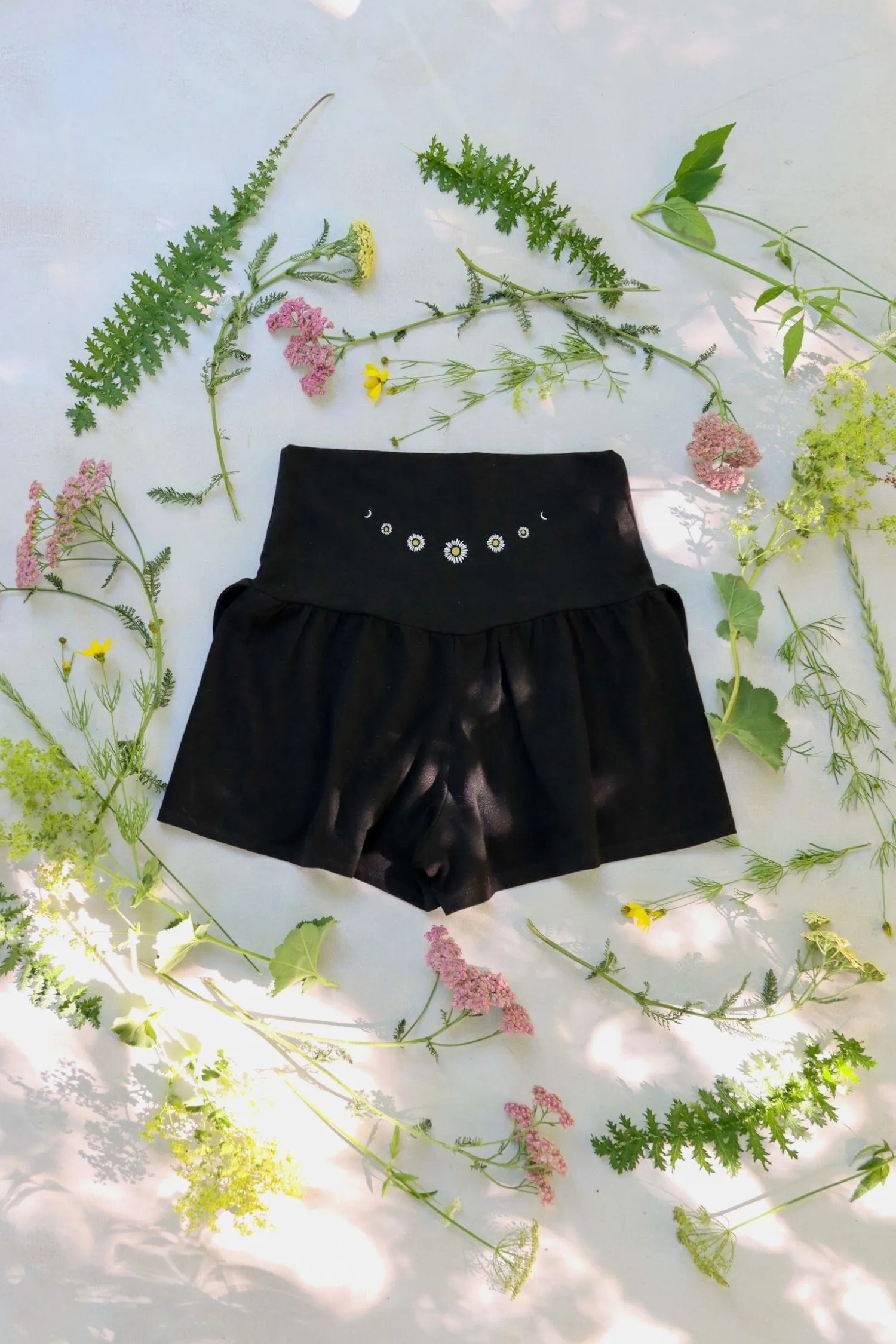 Dark Daisy Shorts