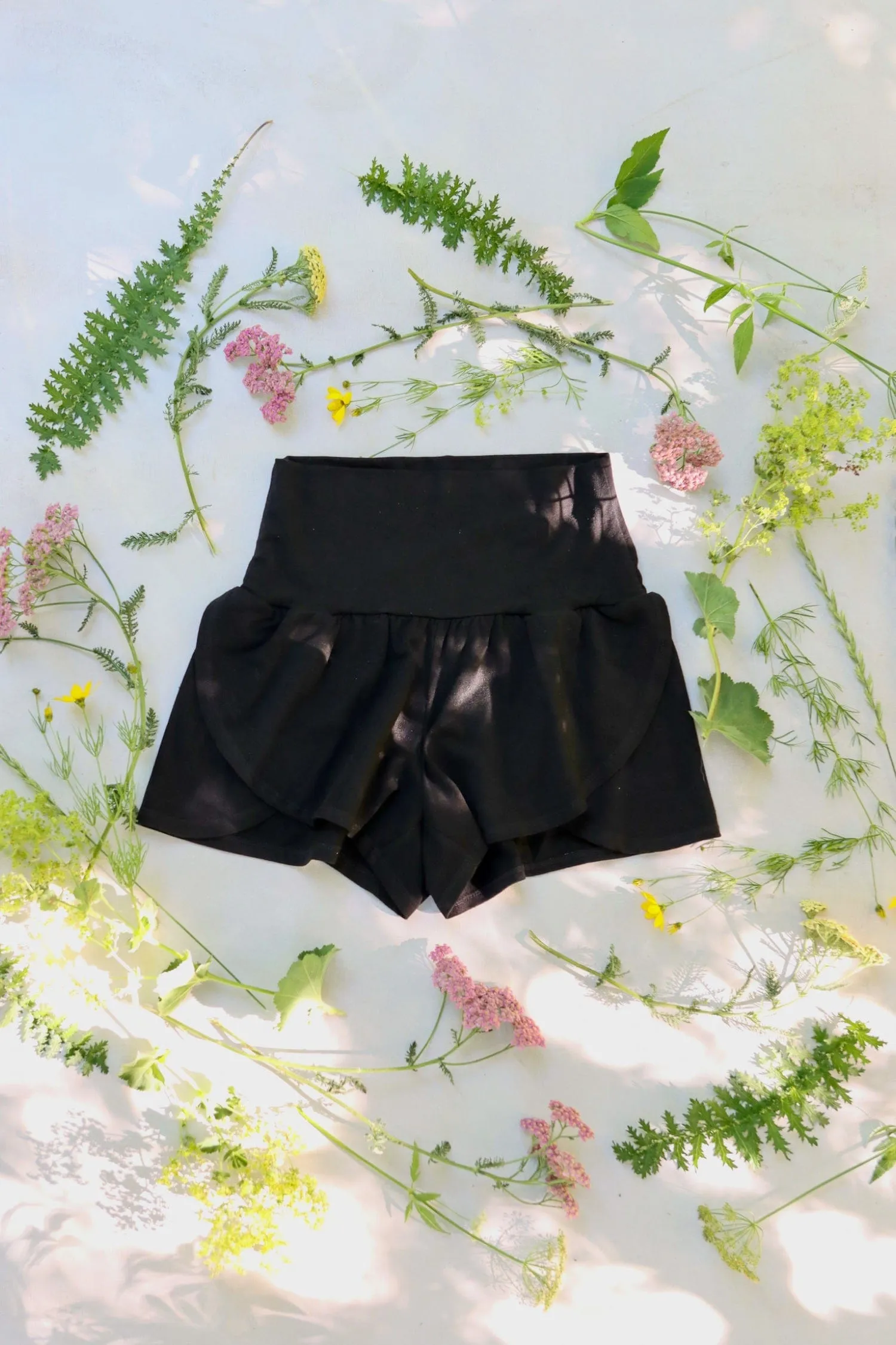Dark Daisy Shorts