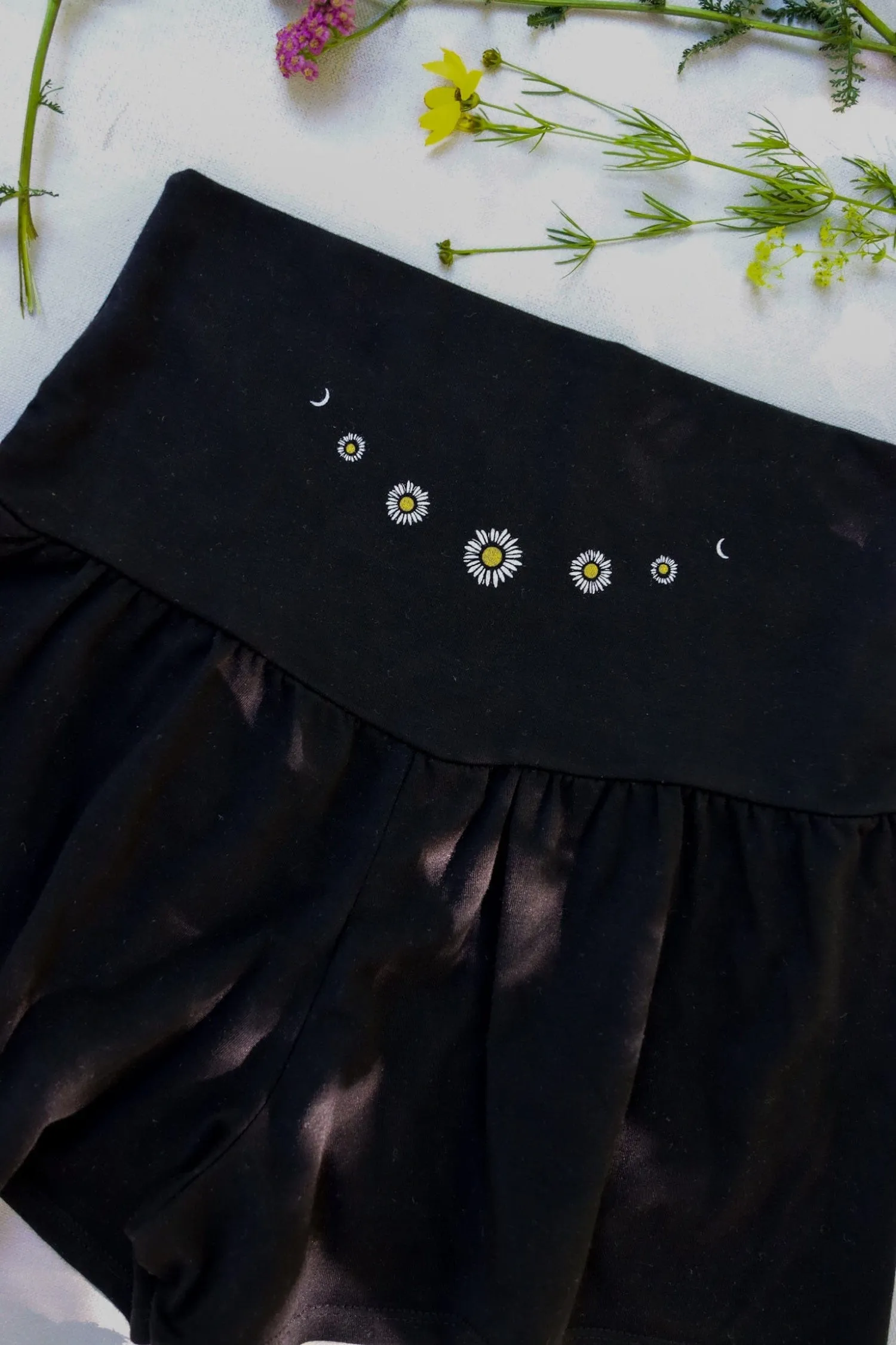 Dark Daisy Shorts