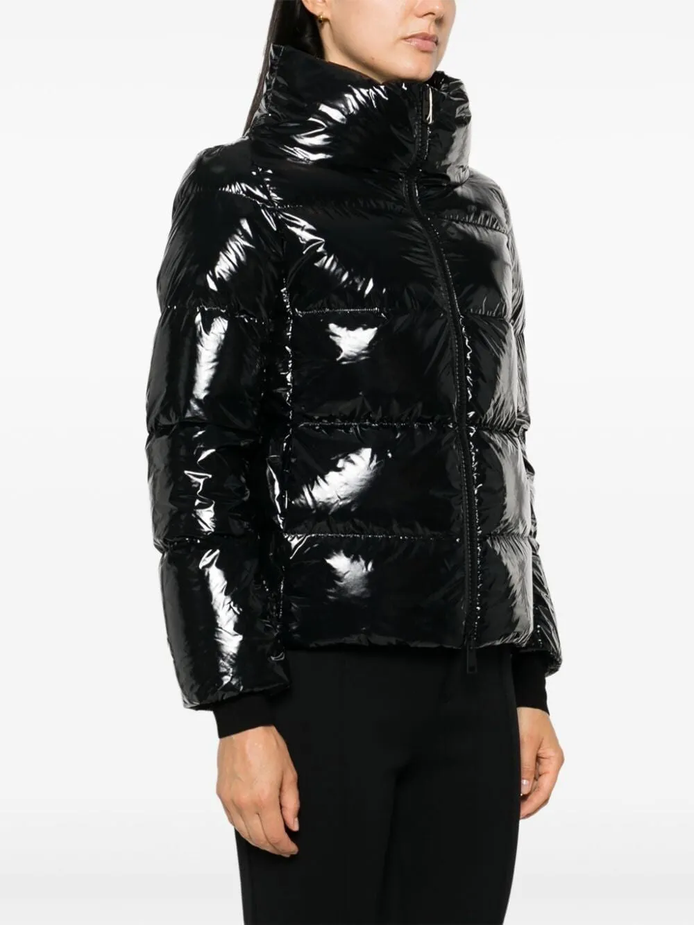 GLOSSY PUFFER JACKET