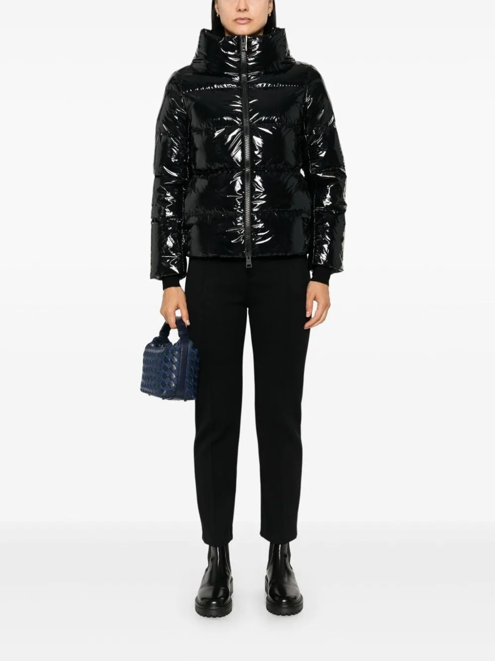 GLOSSY PUFFER JACKET