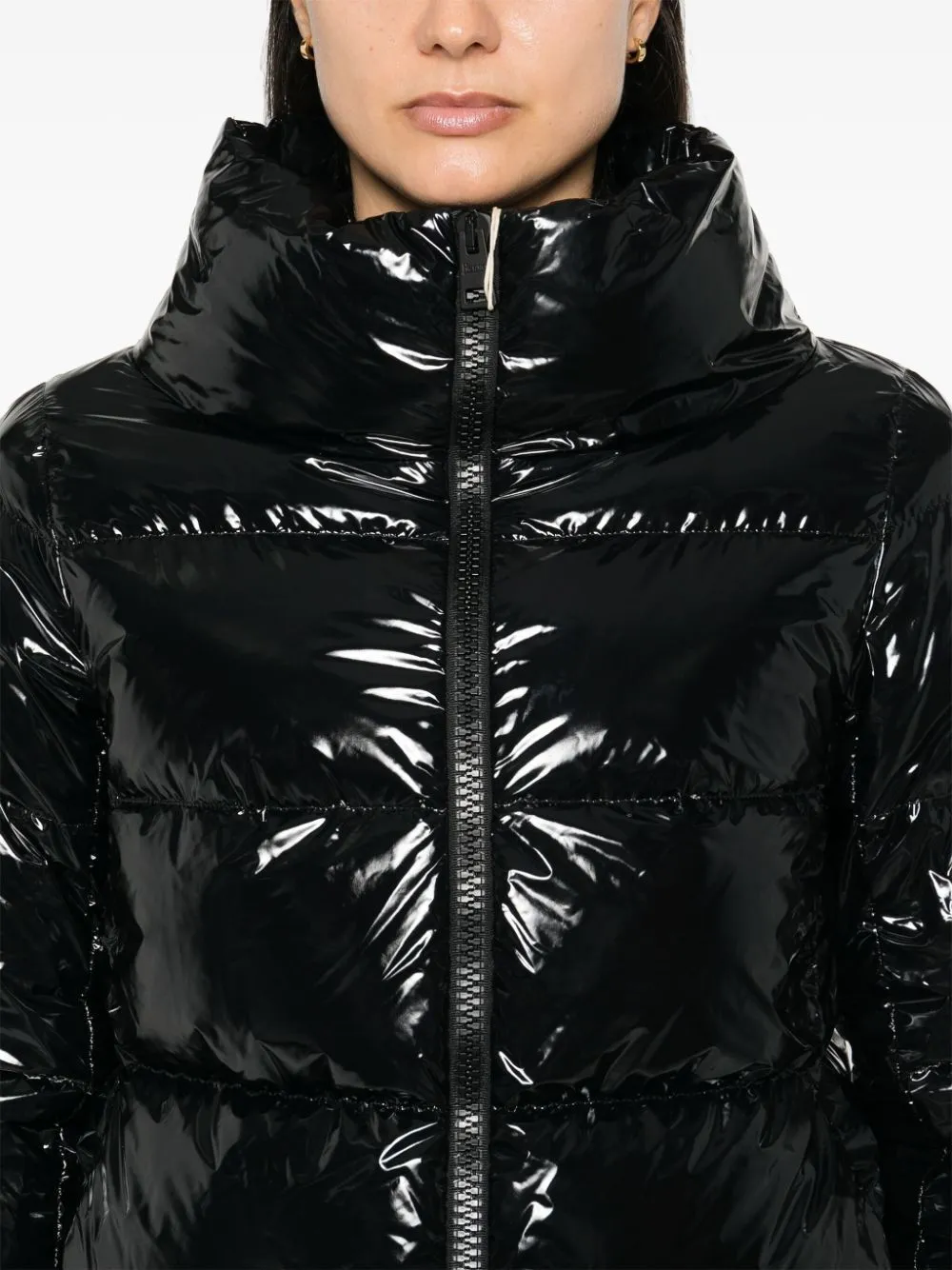 GLOSSY PUFFER JACKET