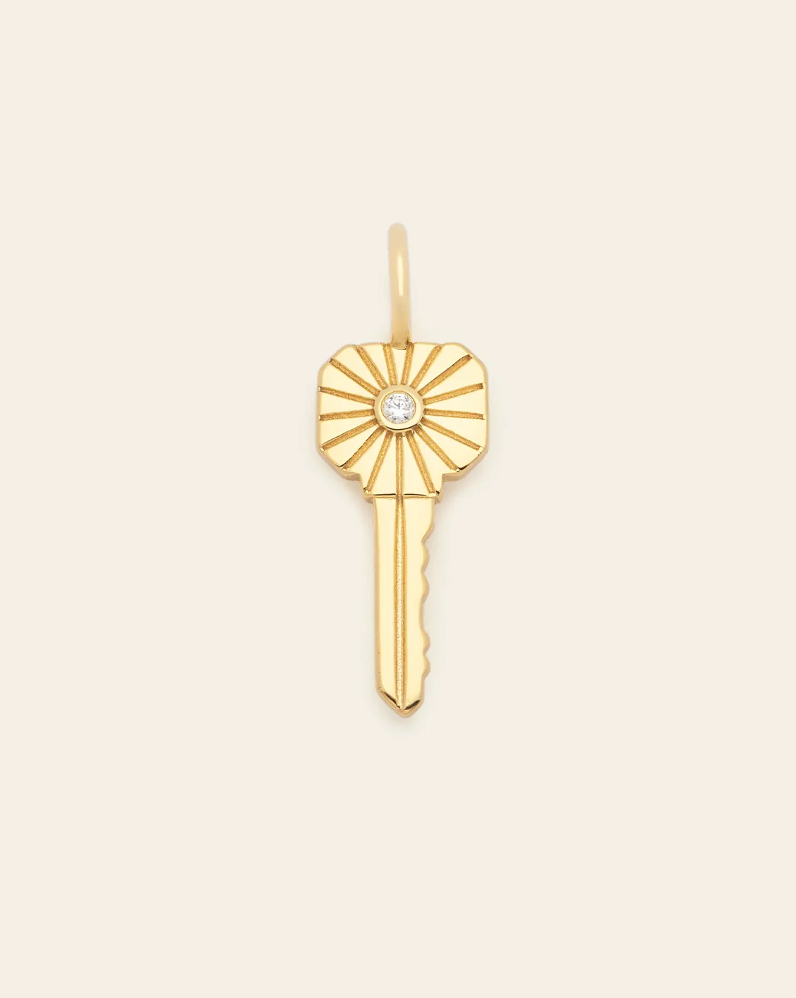 Glow Key Pendant - Gold Vermeil