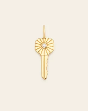 Glow Key Pendant - Gold Vermeil