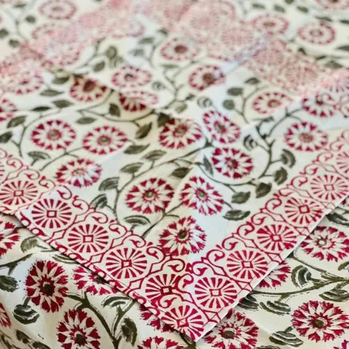 Indian Block Print Tablecloth, Hand  Block Printed, Boho Table Decor, Dinning Table Cover, Tabletop Decoration, Rectangle Tablecloth
