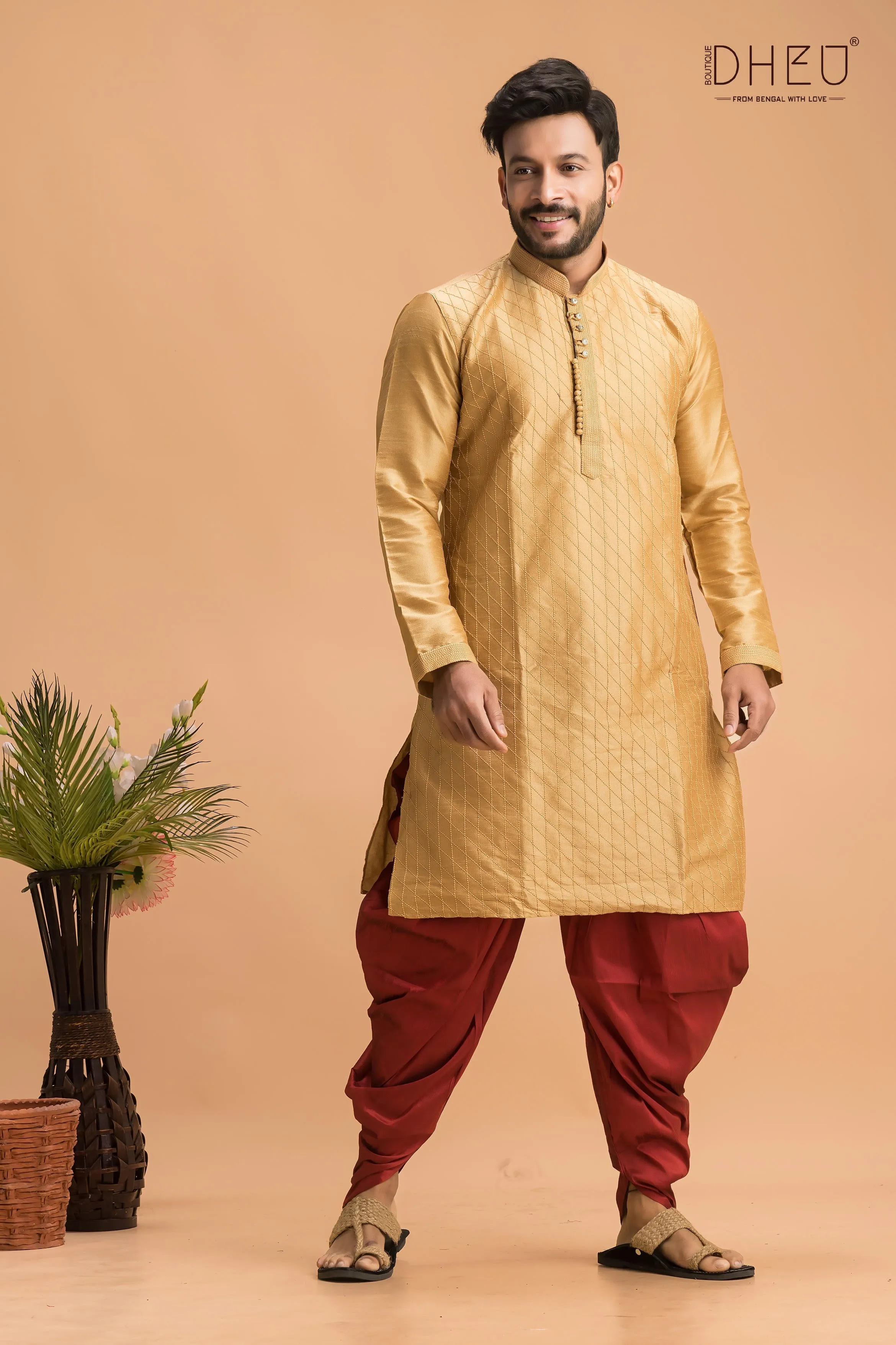 Kurta Shadiwali- Kurta   Dhoti Pant(Optional)