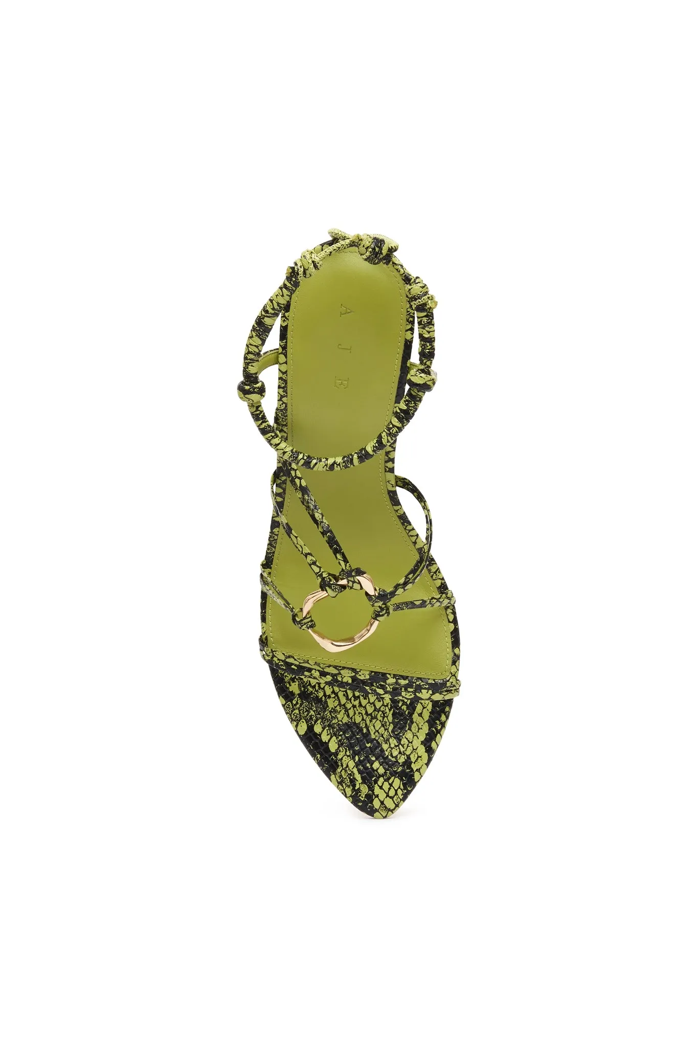 Mirage Snake Effect Heel Sandal