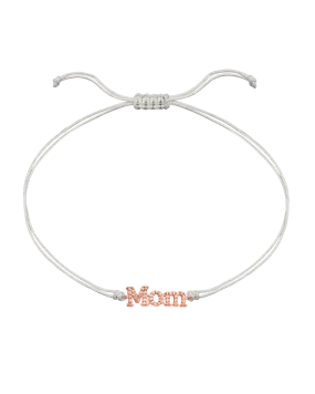 Mom String of Love - 14K Rose Gold
