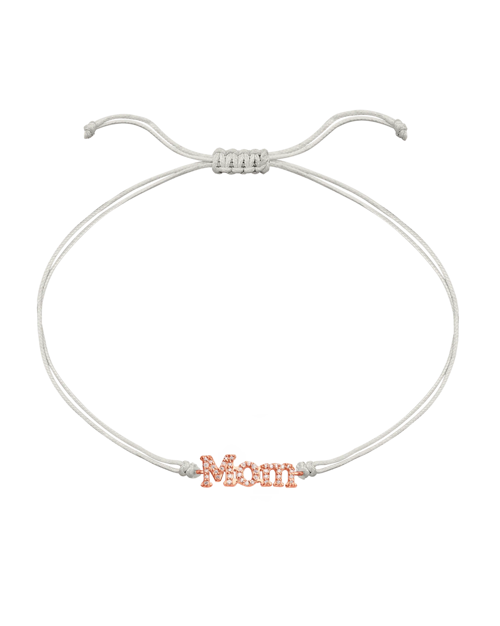 Mom String of Love - 14K Rose Gold