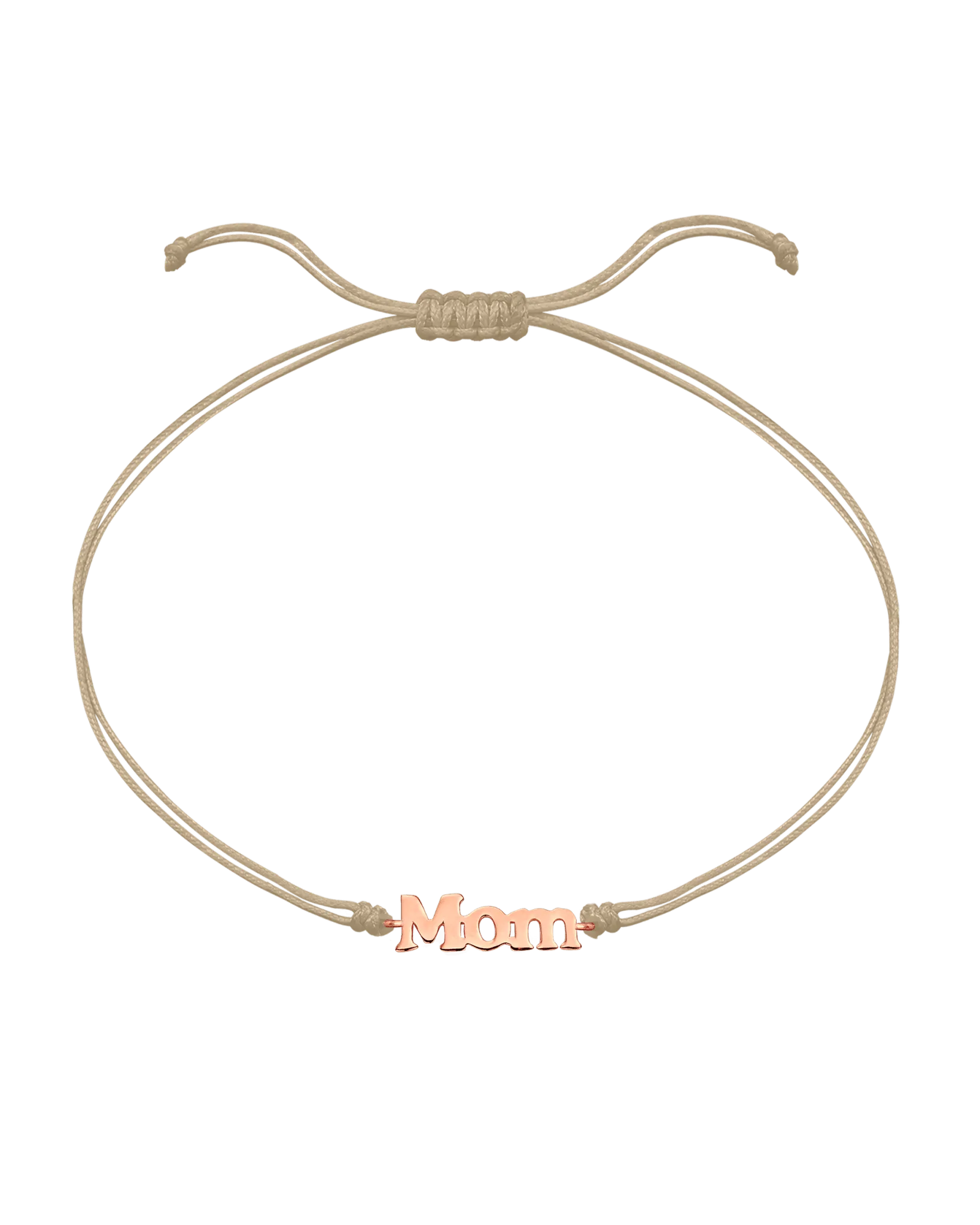 Mom String of Love - 14K Rose Gold